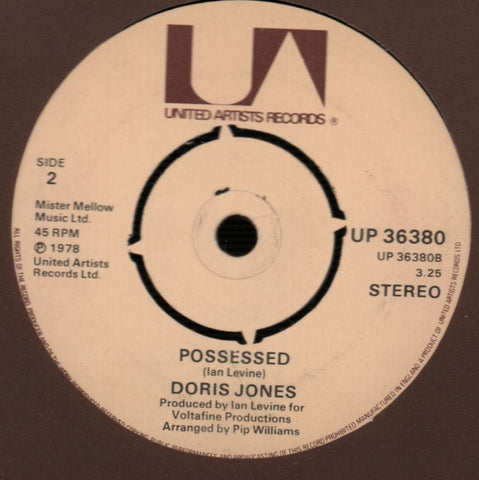 Suddenly I'm Alive/ Possessed-United Artist-7" Vinyl-Ex/Ex+