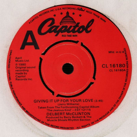 Giving It Up For Love/ My Sweet Baby-Capitol-7" Vinyl