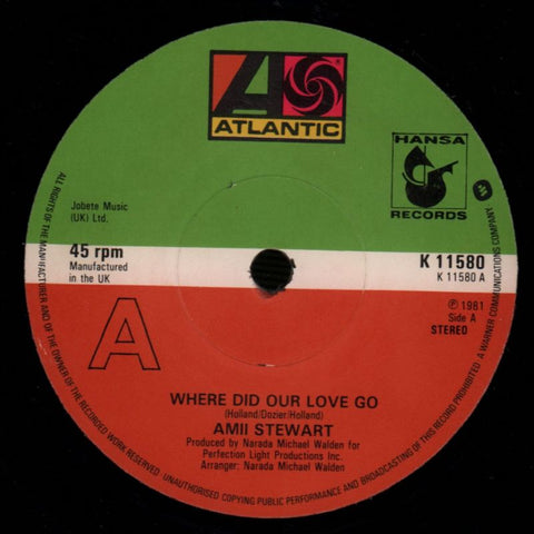 Where Did Our Love Go-Hansa-7" Vinyl P/S-VG/VG