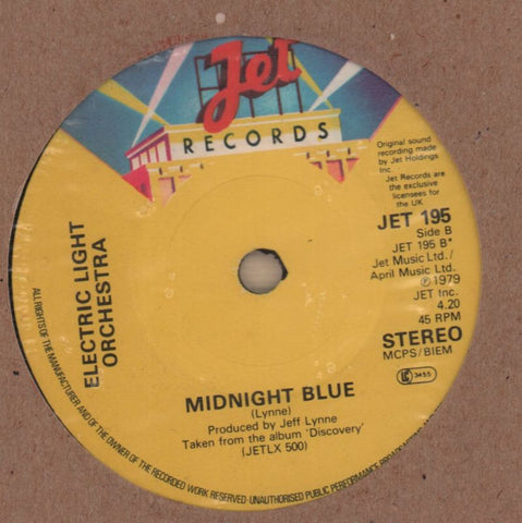 All Over The World/ Midnight Blue-Jet-7" Vinyl-VG/VG