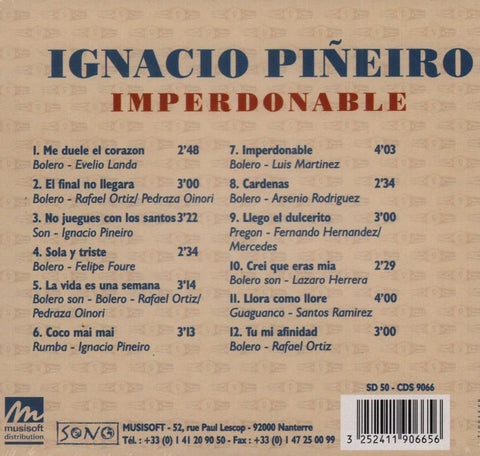 Imperdonable-Sono-CD Album-New & Sealed