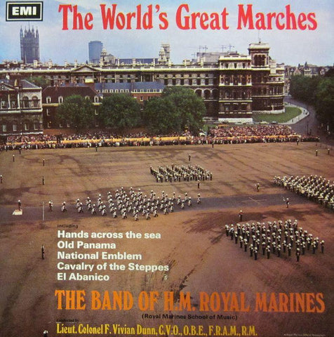 Band of H.M. Royal Marines-World's Great Marches-HMV/EMI-Vinyl LP