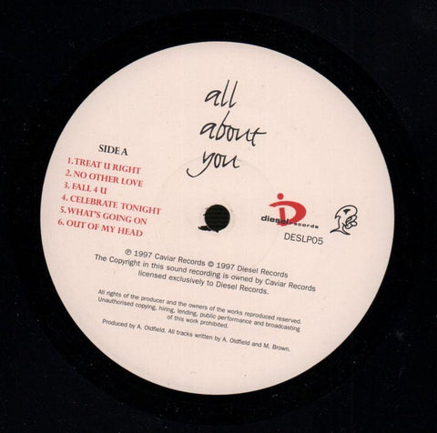 All About You-Diesel-Vinyl LP-G+/Ex+