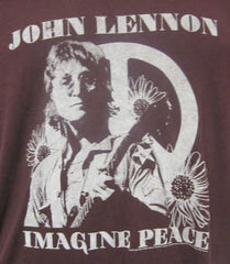 Imagine Peace-Purple And White-Ladies-T Shirt-New