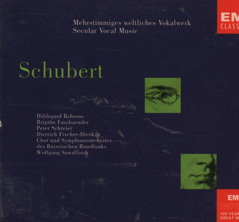 Franz Schubert-Schubert: Secular Vocal Music-CD Album