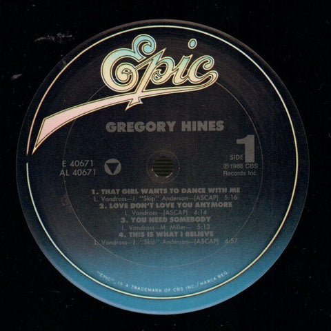 Gregory Hines-Epic-Vinyl LP-VG+/NM