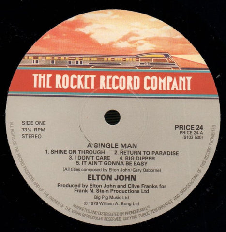 A Single Man-Rocket Record-Vinyl LP-Ex-/NM
