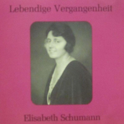 Elisabeth Schumann-Lebendige Vergangenheit-CD Album