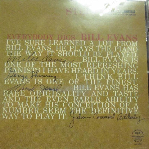 Bill Evans-Everybody Digs-Riverside-CD Album