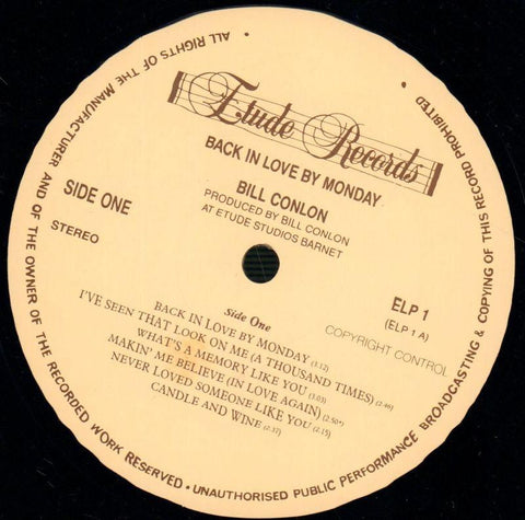Back In Love By Monday-Elude-Vinyl LP-Ex/Ex