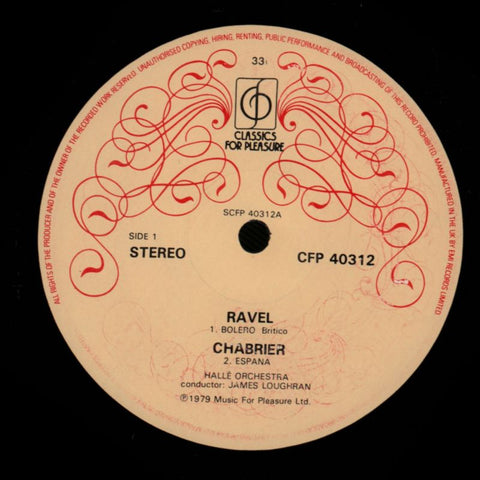 Bolero-Halle Orchestra-CFP-Vinyl LP-Ex/NM