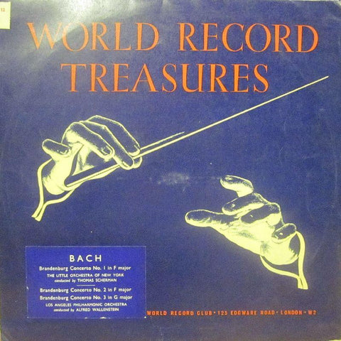 Bach-Brandenburgs Concertos No 1-3-World Record Club-Vinyl LP