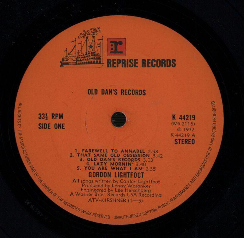 Old Dan's Records-Wea-Vinyl LP-VG+/VG+