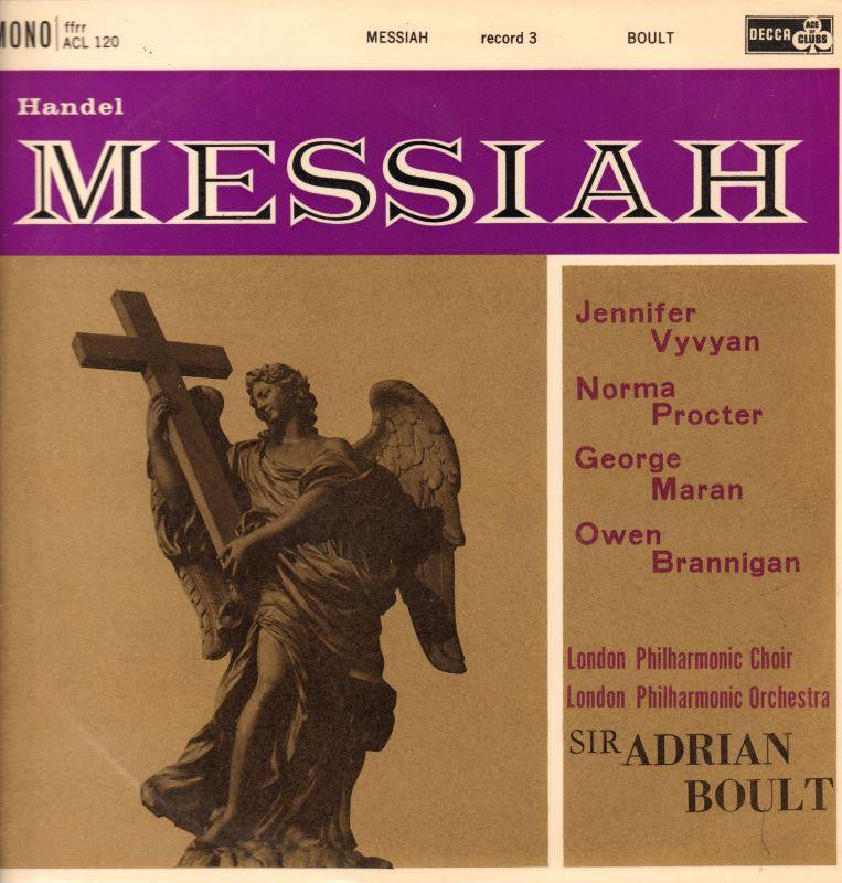 Handel-Messiah Record 3-Decca-Vinyl LP