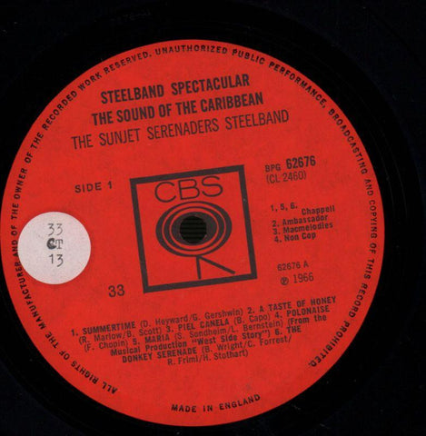 Steelband Spectacular-CBS-Vinyl LP-VG/VG+