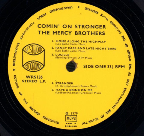 Comin' On Stronger-Westwood-Vinyl LP-VG/Ex
