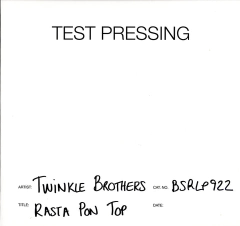 Rasta Pon Top-Burning Sounds-Vinyl LP Test Pressing-M/M