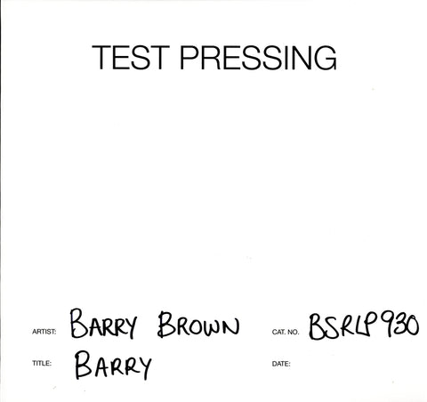 Barry-Burning Sounds-Vinyl LP Test Pressing-M/M