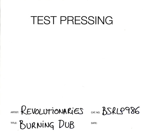 Burning Dub-Burning Sounds-Vinyl LP Test Pressing-M/M