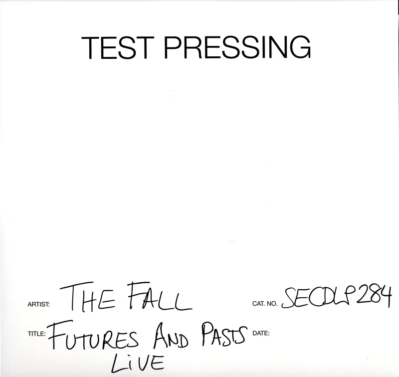 Futures And Pasts - Live-Secret-2x12" Vinyl LP Test Pressing-M/M