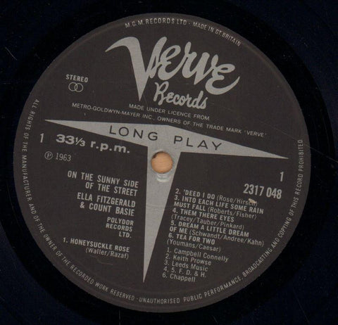Sunny Side Of The Street-Verve-Vinyl LP-VG/Ex