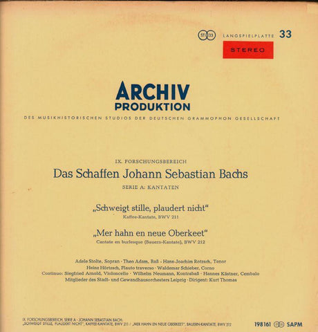 Bach-Cantatas-Archive-Vinyl LP Gatefold