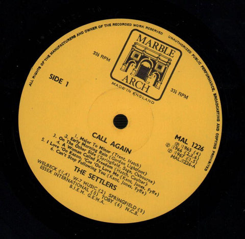 Call Again-Marble Arch-Vinyl LP-VG/Ex