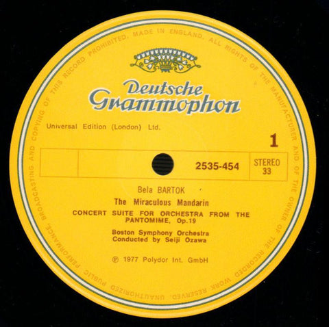 Mandarin Seiji Ozawa Boston Symphony-Deutsche Grammophon-Vinyl LP-VG+/NM