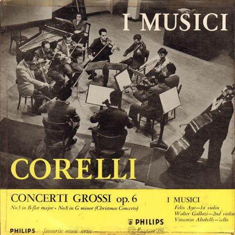 Corelli-Concerti Grossi I Musici-Philips-10" Vinyl