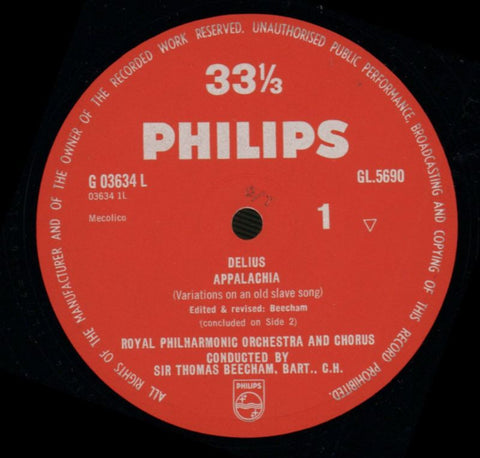 Appalachia An Arabesque/ Beecham, Bart-Philips-Vinyl LP-VG+/Ex