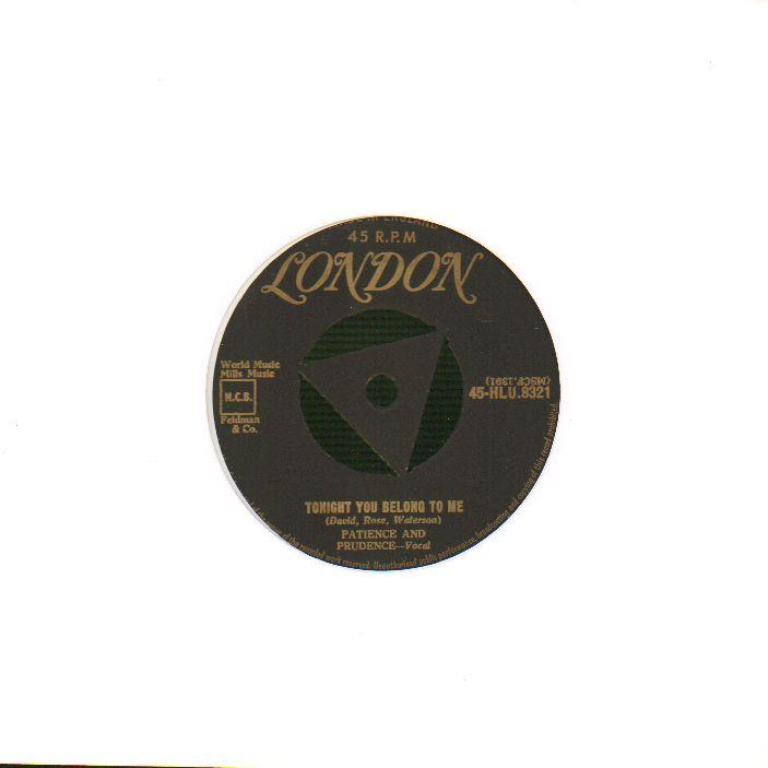 Tonight You Belong To Me / A Smile & A Ribbon-London-7" Vinyl
