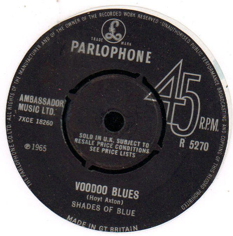Voodoo Blues / Luceanne-Parlophone-7" Vinyl