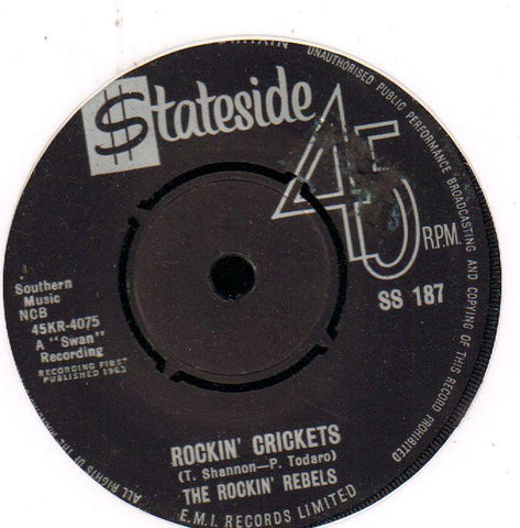 Rockin' Crickets / Hully Gully Rock-Stateside-7" Vinyl