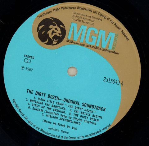 The Dirty Dozen-MGM-Vinyl LP-VG+/VG+