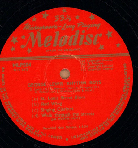George Lewis/ Paul Barbarin-Melodisc-10" Vinyl-VG/G+