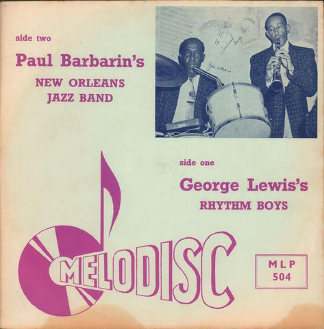 George Lewis/ Paul Barbarin-Melodisc-10" Vinyl