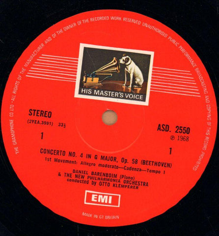 Piano Concerto No.4-HMV-Vinyl LP-Ex-/Ex-