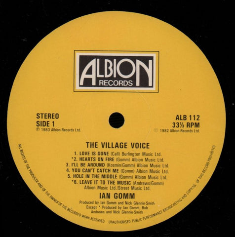 The Village Voice-Albion-Vinyl LP-Ex-/Ex-