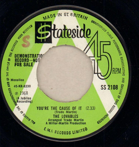 You're The Cause Of It/ Beautiful Idea-Stateside-7" Vinyl-Ex/VG