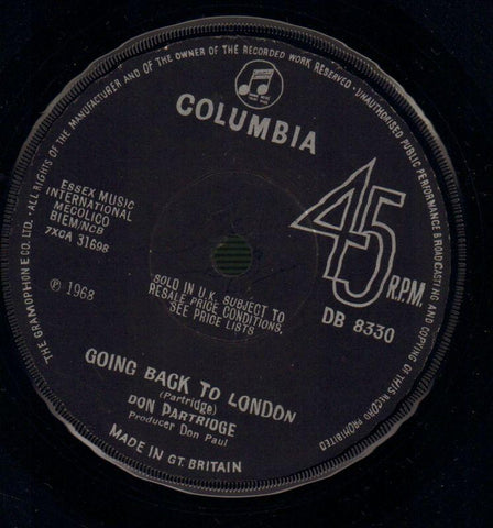 Rosie/ Going Back To London-Columbia-7" Vinyl-Ex/VG+