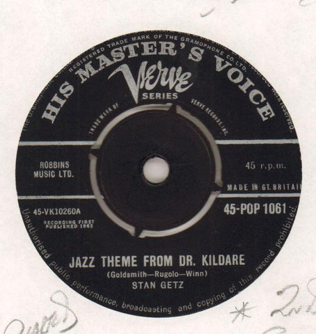 Jazz Theme From Dr Kildare / Deafinado-HMV-7" Vinyl