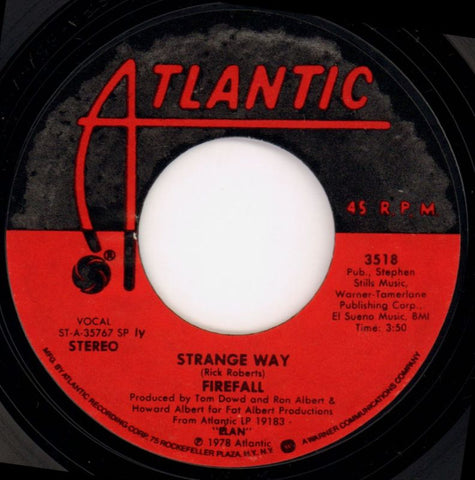 Strange Way-Atlantic-7" Vinyl P/S-Ex/Ex