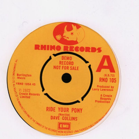 Ride Your Pony/ You For Me-Rhino-7" Vinyl