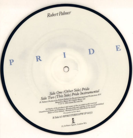 Pride-Island-7" Vinyl Picture Disc-Ex/Ex