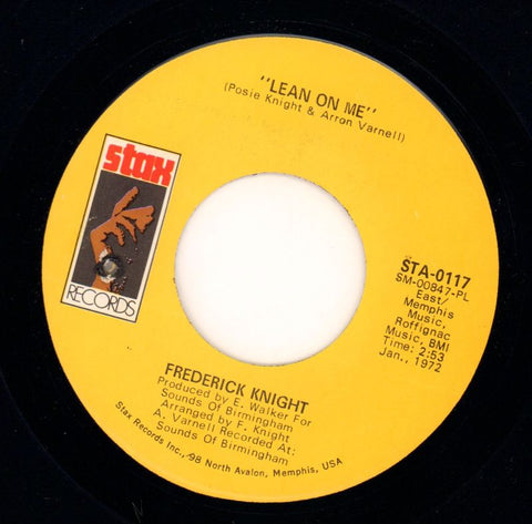 I've Been Lonely For So Long/ Lean On Me-Stax Records-7" Vinyl-VG/Ex+