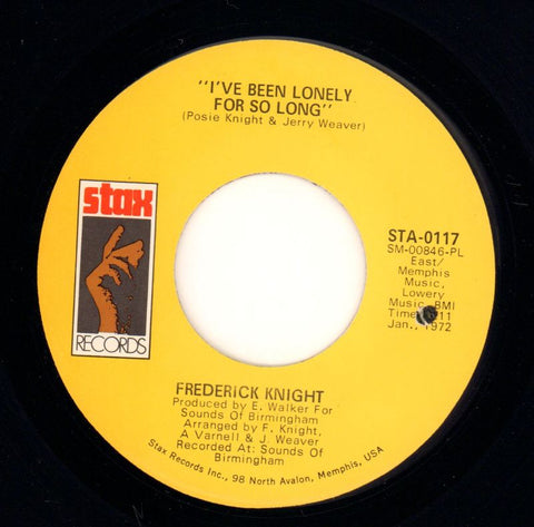 I've Been Lonely For So Long/ Lean On Me-Stax Records-7" Vinyl