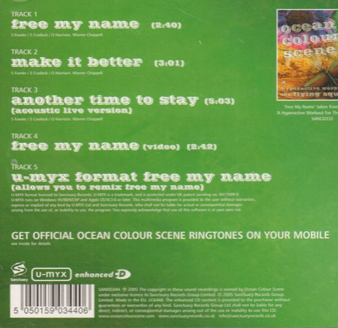 Free My Name-CD Single-New