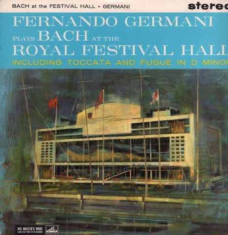 Fernando Germani-Plays Bach At Royal Festival Hall-HMV-Vinyl LP