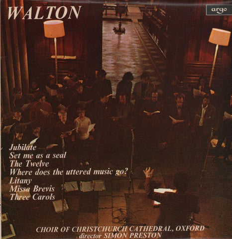 Choir Of Christchurch Cathedral-Walton-Argo-Vinyl LP