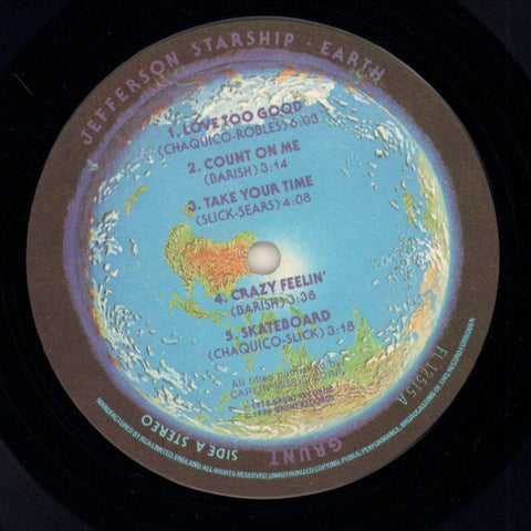 Jefferson Starship-Earth-Grunt-Vinyl LP-VG/Ex